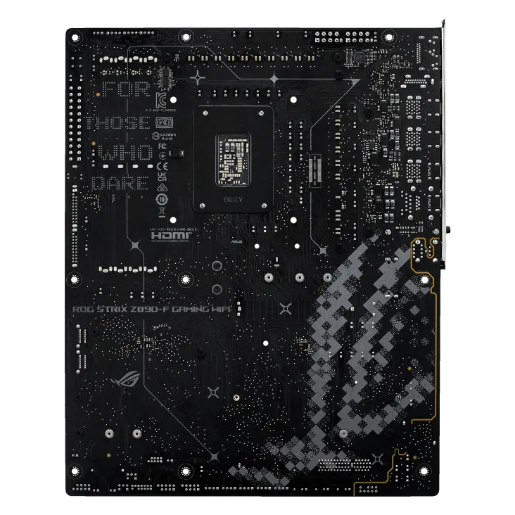 نمای پشت مادربرد ASUS Z890-F